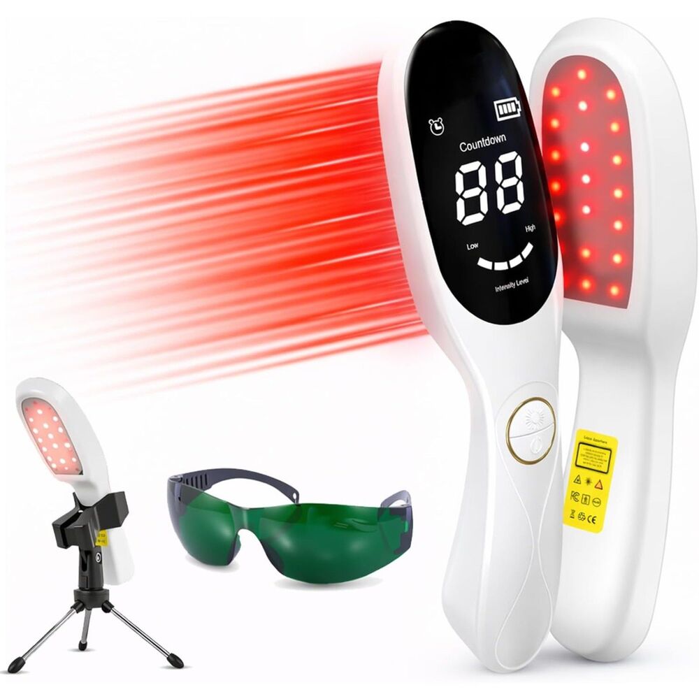 Rechargeable Red Light Therapy & Infrared Wand Device w/ Stand Human & PETS